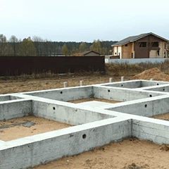 Площадь готовых зданий